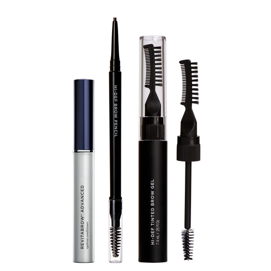 Image of Killer Brow Collection which includes RevitaBrow Advanced 3.0 mL, Hi-Def Brow Pencil, and Hi-Def Brow Gel