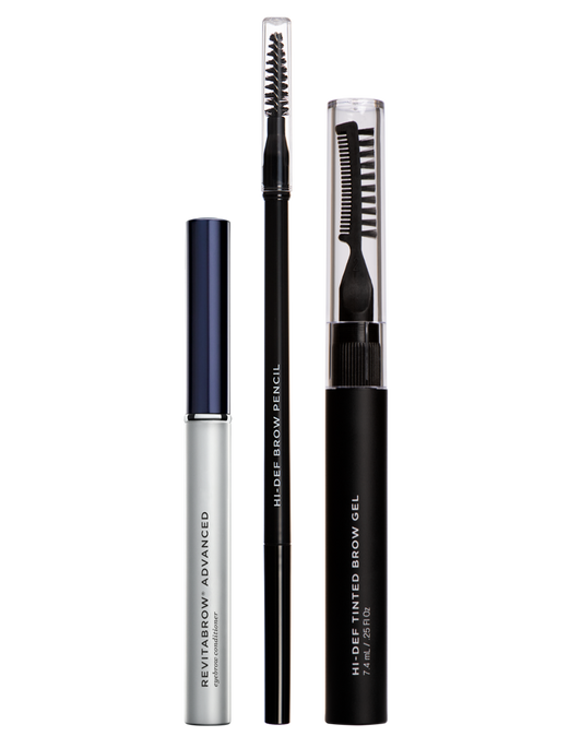 Image of Killer Brow Collection which includes RevitaBrow Advanced 3.0 mL, Hi-Def Brow Pencil, and Hi-Def Brow Gel