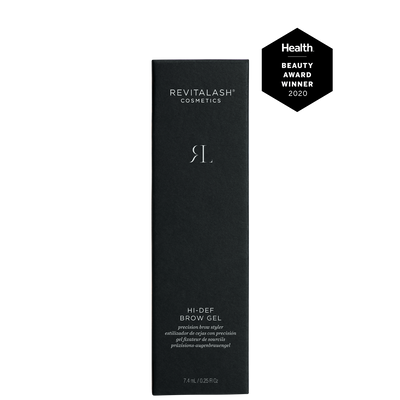 Image of Hi-Def Brow Gel box with 2020 Health Beauty Award Seal
